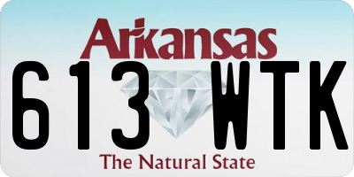AR license plate 613WTK