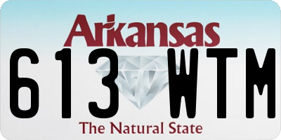 AR license plate 613WTM