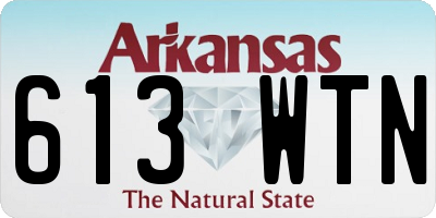 AR license plate 613WTN
