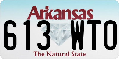 AR license plate 613WTO