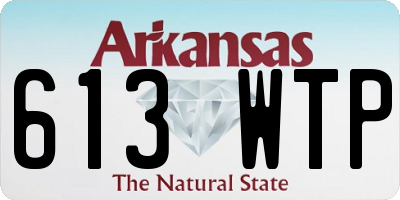 AR license plate 613WTP
