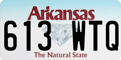 AR license plate 613WTQ