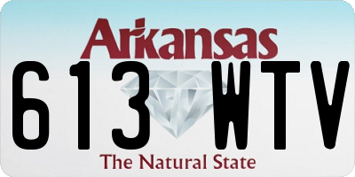 AR license plate 613WTV