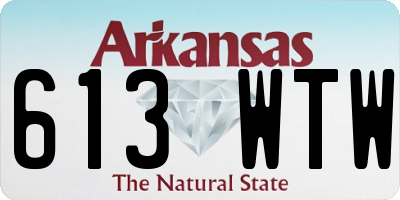 AR license plate 613WTW
