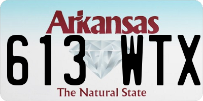 AR license plate 613WTX