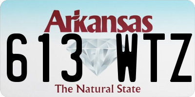 AR license plate 613WTZ