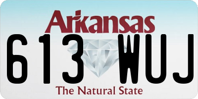 AR license plate 613WUJ