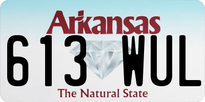 AR license plate 613WUL