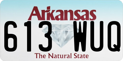 AR license plate 613WUQ