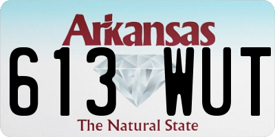 AR license plate 613WUT