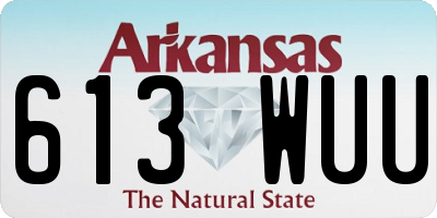 AR license plate 613WUU