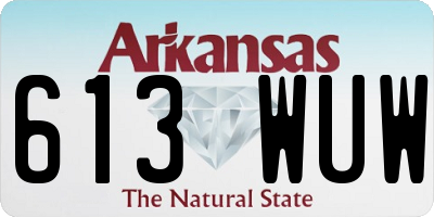 AR license plate 613WUW