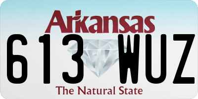 AR license plate 613WUZ