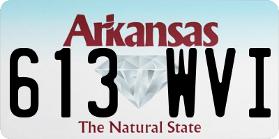 AR license plate 613WVI
