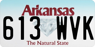 AR license plate 613WVK