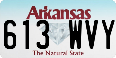 AR license plate 613WVY