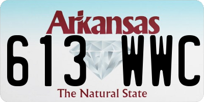 AR license plate 613WWC