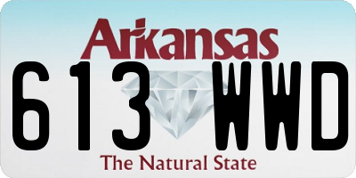 AR license plate 613WWD