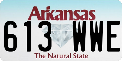 AR license plate 613WWE