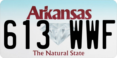 AR license plate 613WWF