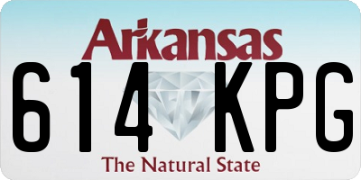 AR license plate 614KPG