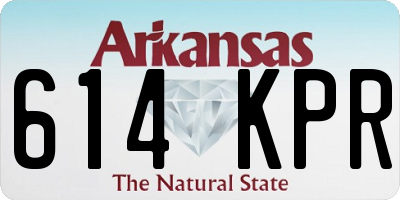 AR license plate 614KPR