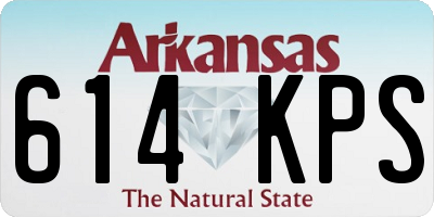 AR license plate 614KPS