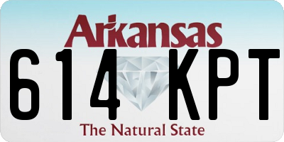 AR license plate 614KPT