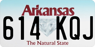 AR license plate 614KQJ