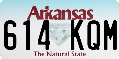 AR license plate 614KQM