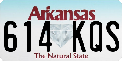 AR license plate 614KQS