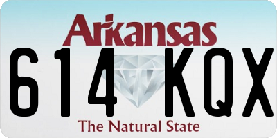 AR license plate 614KQX