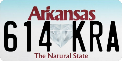 AR license plate 614KRA