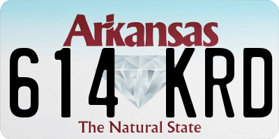 AR license plate 614KRD