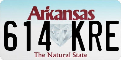 AR license plate 614KRE