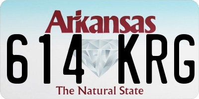 AR license plate 614KRG