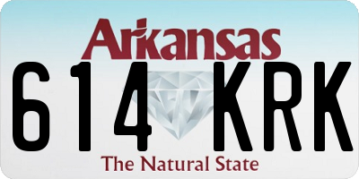 AR license plate 614KRK