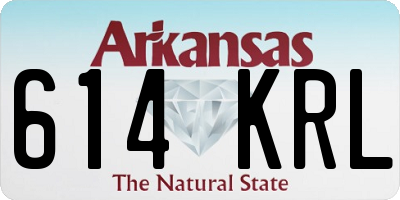 AR license plate 614KRL
