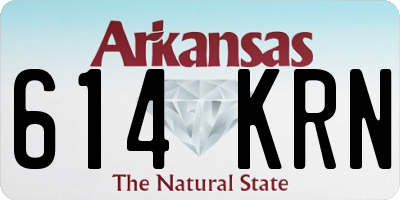 AR license plate 614KRN
