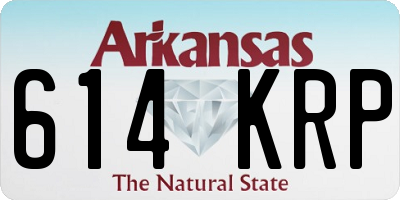 AR license plate 614KRP
