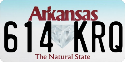 AR license plate 614KRQ