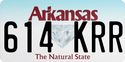 AR license plate 614KRR
