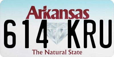 AR license plate 614KRU