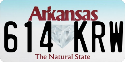 AR license plate 614KRW