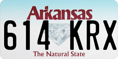 AR license plate 614KRX