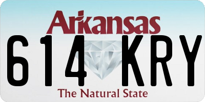 AR license plate 614KRY