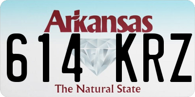 AR license plate 614KRZ