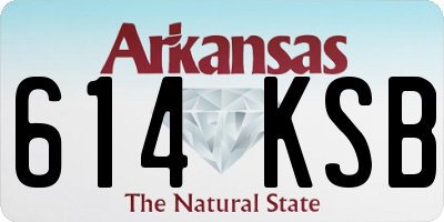 AR license plate 614KSB