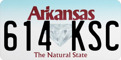 AR license plate 614KSC