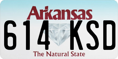 AR license plate 614KSD